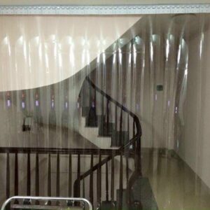 Rèm ngăn lạnh PVC trắng trong độ dày 3.0 mm bản rộng 200 mm
