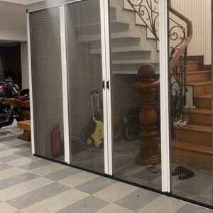 cửa lưới chống muỗi hệ xích ghép cánh