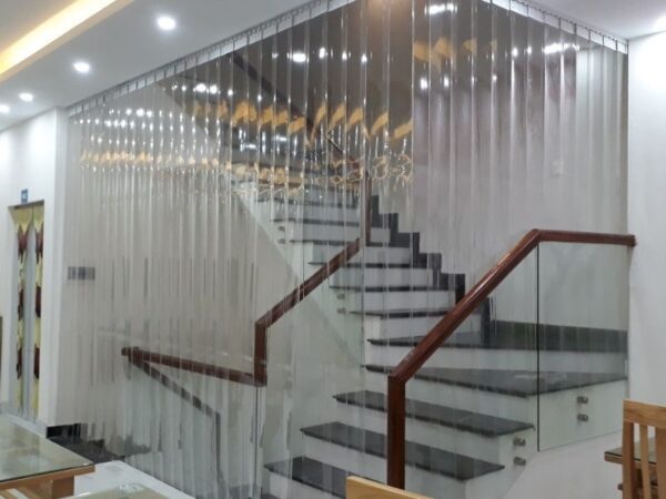 rèm ngăn nhiệt chống nóng rèm nhựa ngăn điều hòa
