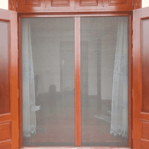 cửa lưới khung gỗ