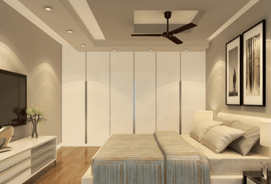 Vách ngăn PVC phòng ngủ đơn giản đẹp mắt