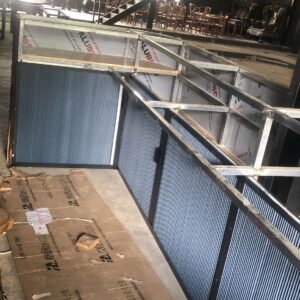 Khung nhôm sơn tĩnh điện chắc chắn của cửa tổ ong.