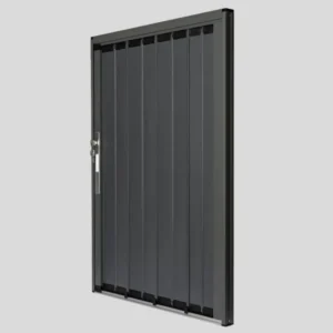 Mẫu cửa xếp lá nhôm nguyên khối dày dặn, thiết kế chắc chắn cho nhà ở