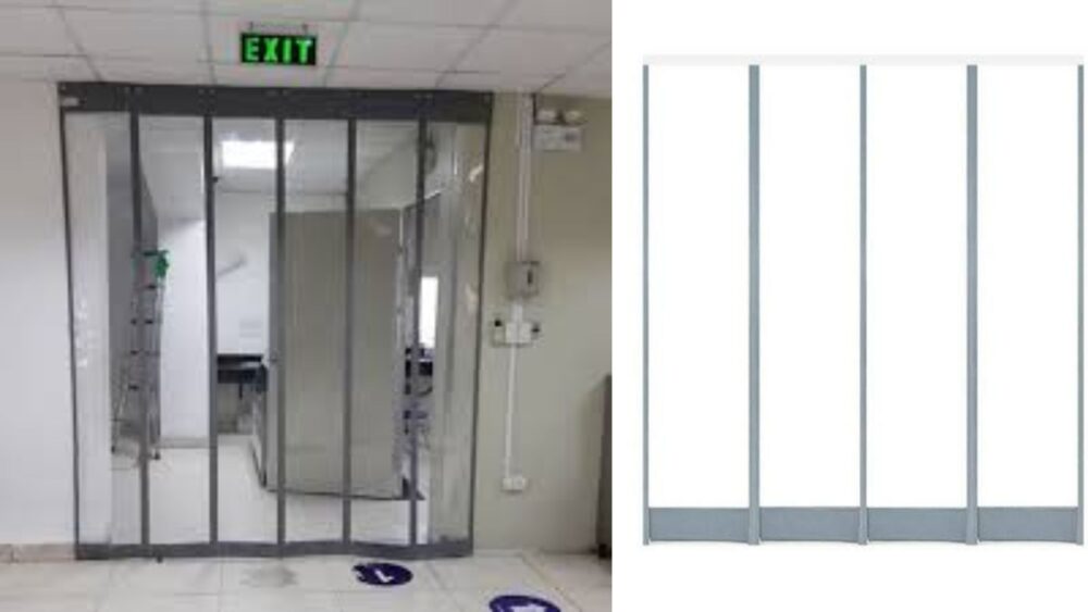 rèm nhựa pvc nam châm từ tính