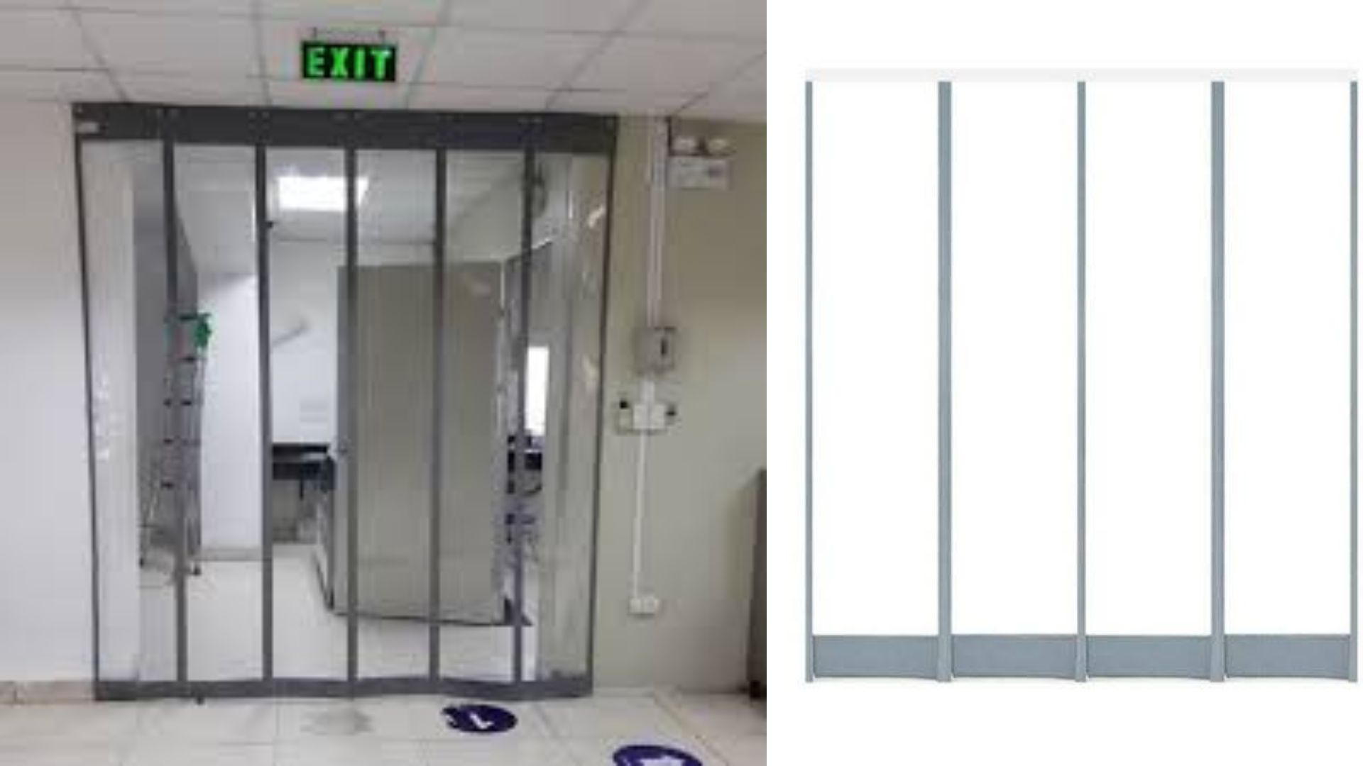 Rèm ngăn lạnh PVC trong suốt viền nam châm giữ nhiệt tốt rèm nhựa pvc nam châm từ tính