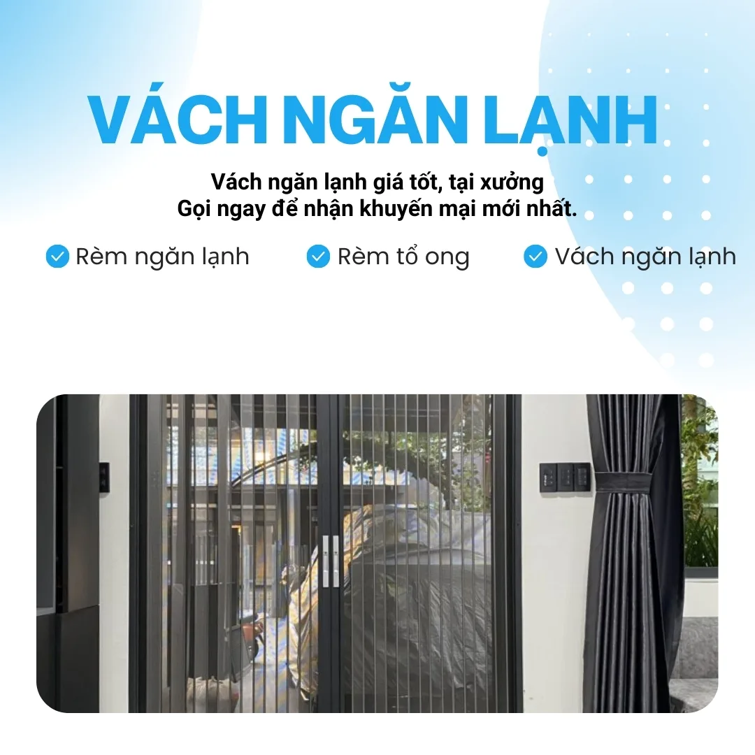 Vách ngăn lạnh giá tốt tại xưởng