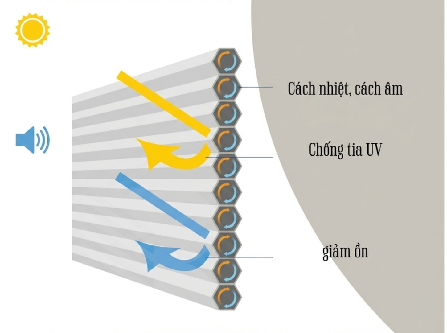 Rèm tổ ong là gì? Ưu nhược điểm, phân loại và cách chọn đúng 12 Nguyên lý cách âm