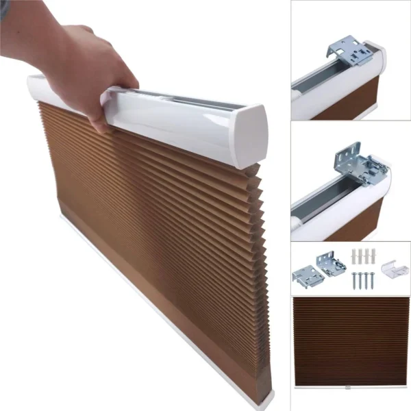 Để đạt rèm tổ ong kín sáng, hệ khung nhôm và kỹ thuật lắp quan trọng không kém vải.