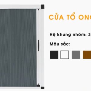Cửa tổ ong hệ 32 khung nhôm 32mm cao cấp